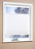 Plissee-Rollos für Montage am Fensterrahmen ohne Bohren WEISS