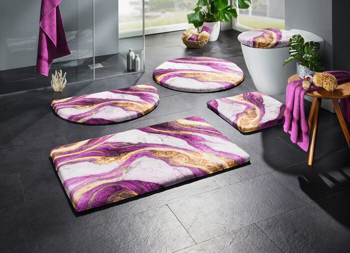 Badgarnitur in barfussweicher Qualit&auml;t AUBERGINE