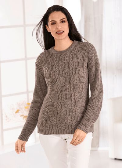 Pullover in Strickmix 