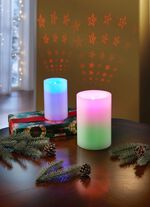 LED-Kerze mit Projektion 