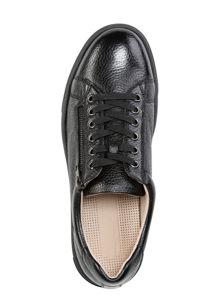 GINO GALANTE, klassische Herren-Sneaker, mit herausnehmbarem Fussbett SCHWARZ