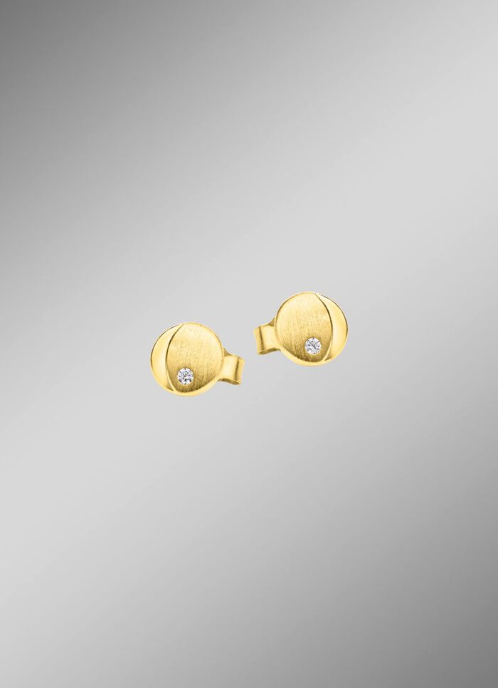 Moderne Ohrstecker mit Zirkonia 