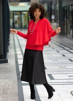 Rock in leichter Tellerform SCHWARZ