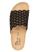 ELENA EDEN, leichte Damen-Pantoletten, Weite G, mit Lederfussbett 