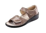 Taurus Damen-Sandalette in Lackoptik TAUPE