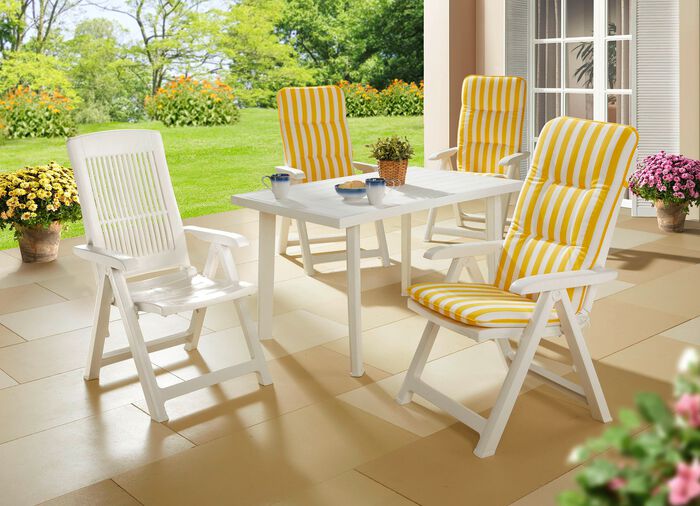 Pflegeleichte und wetterfeste Gartenm&ouml;bel WEISS