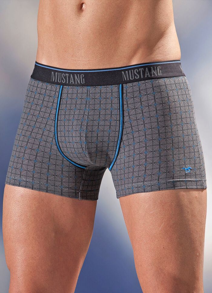 Mustang, Dreierpack Pants, kariert 