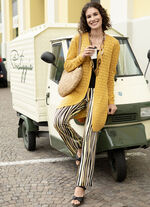 Hose in aparter Streifendessinierung SCHWARZ-BUNT