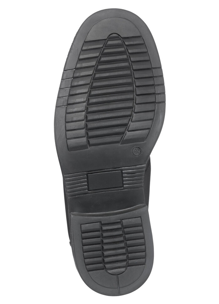 Stiefelette mit zwei Seitenreissverschlüsse SCHWARZ