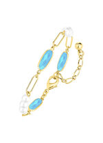 Schmuckset, 3-teilig, aus Messing mit Kristallsteinen 