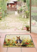 Fussmatte mit Hasen-Motiv 
