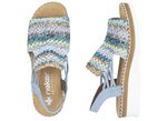 Rieker, sommerliche Damen-Sandalen, mit seitlichen Elastik-Bandagen 