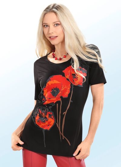 Shirt mit Motiv-Druck in 2 Farben 