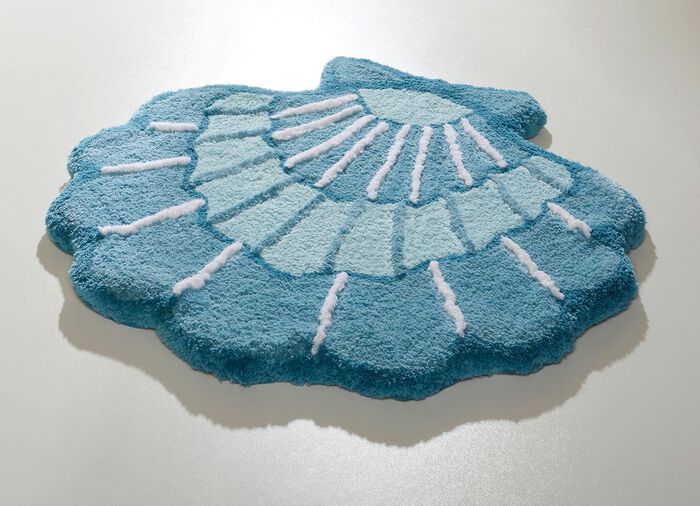 Barfussweiche Badgarnitur in Muschel-Optik 