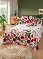 Digital bedruckte Tagesdecke und Kissenbez&uuml;ge 