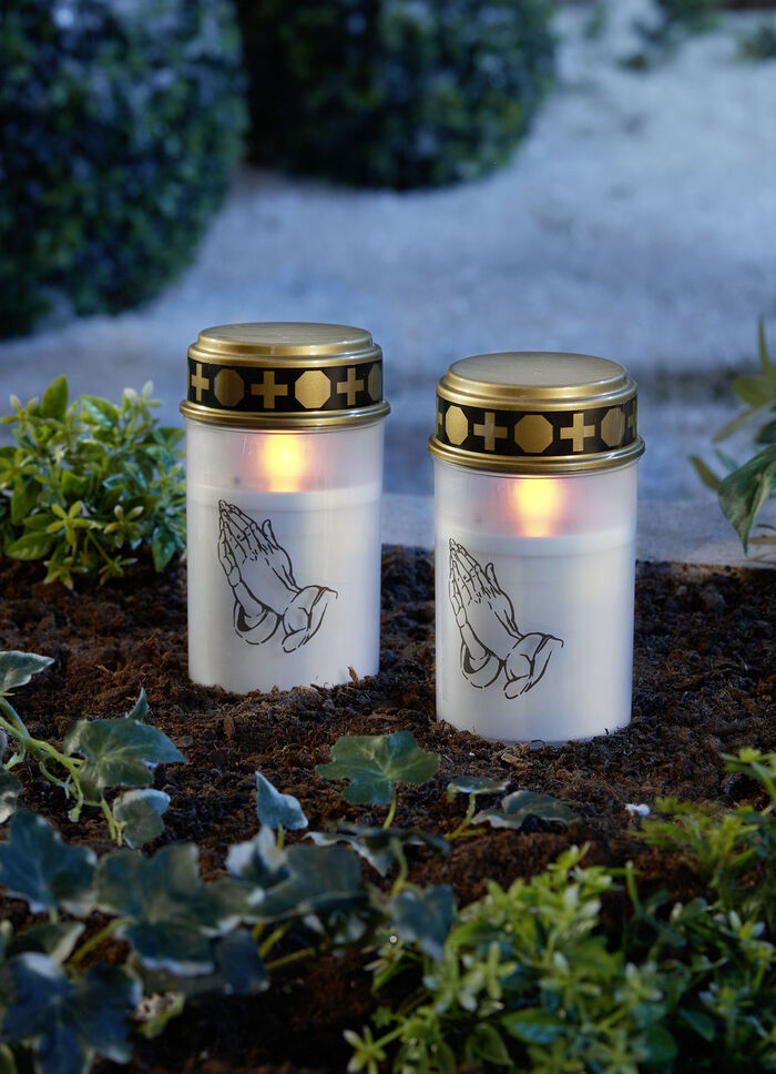 LED-Grablicht, 2er-Set WEISS