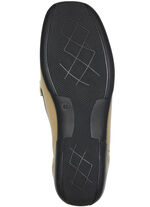 ELENA EDEN Slipper mit dekorativer Spange BRAUN-BEIGE