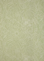 Herrlicher Übervorhang mit aufgesticktem Dessin GRÜN