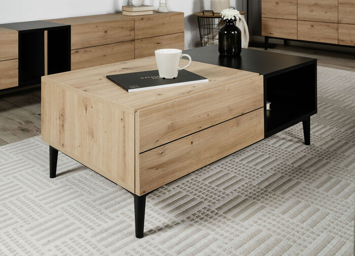 Couchtisch mit pflegeleichter Melaminharzbeschichtung 