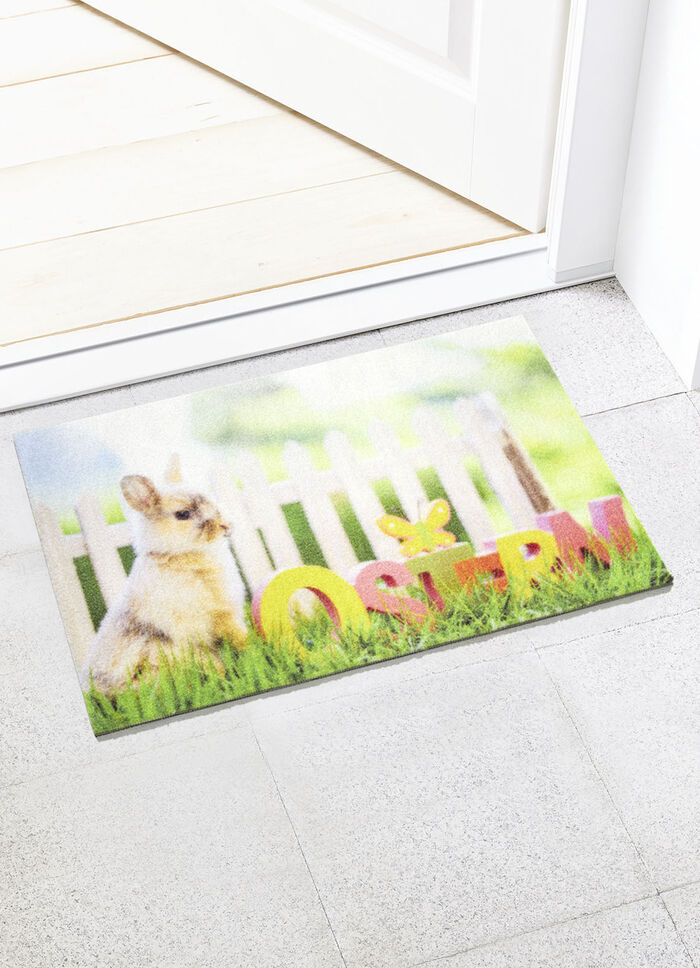 Fussmatte mit Osterhasen-Motiv 