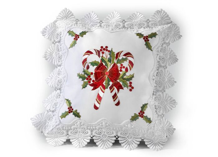 Tisch- und Raumdekoration mit Spitzenborte 