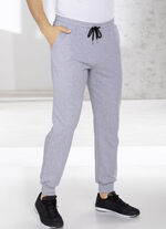 Freizeithose in 4 Farben HELLGRAU MELIERT