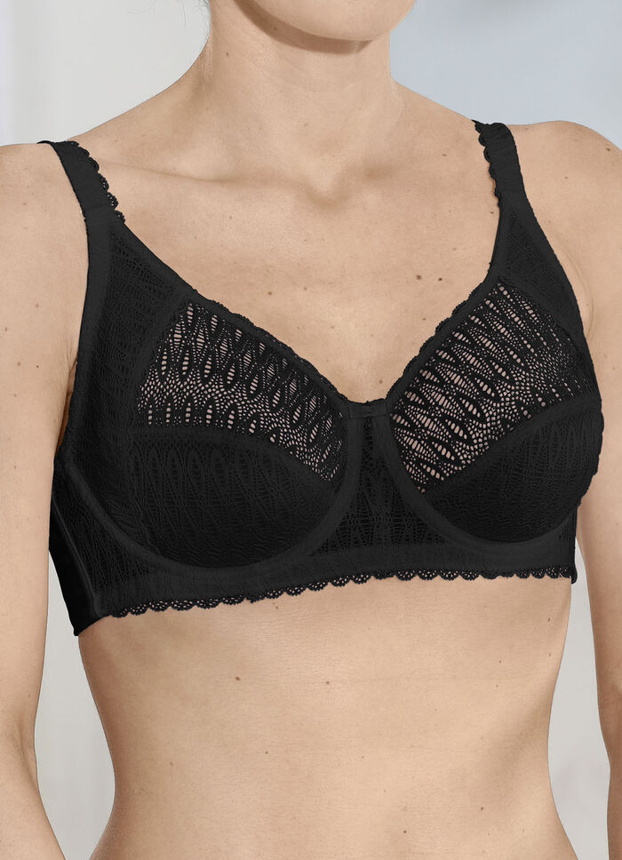 Sassa B&uuml;gel-BH mit verst&auml;rktem R&uuml;ckteil SCHWARZ