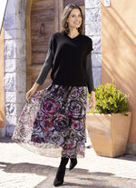 Rock mit farbbrillantem Druck 