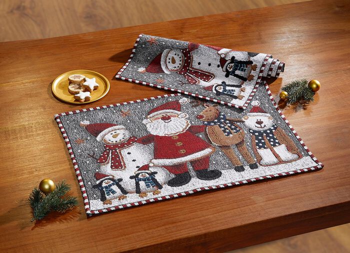 Platzset, 2-teilig, aus Gobelin 