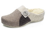 Mubb Pantoffel mit Metallschmuck BRAUN-BEIGE