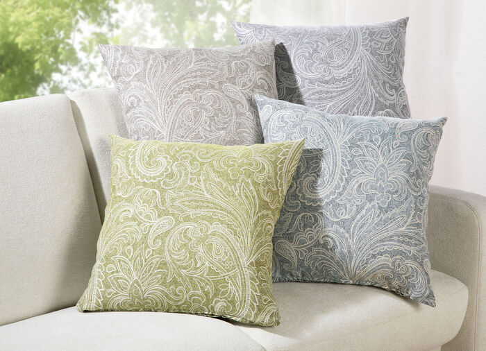 Elegante Kissenbezüge mit Paisley-Dessin GRÜN