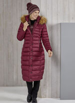 Funktionsmantel mit gefälteltem Stehkragen 