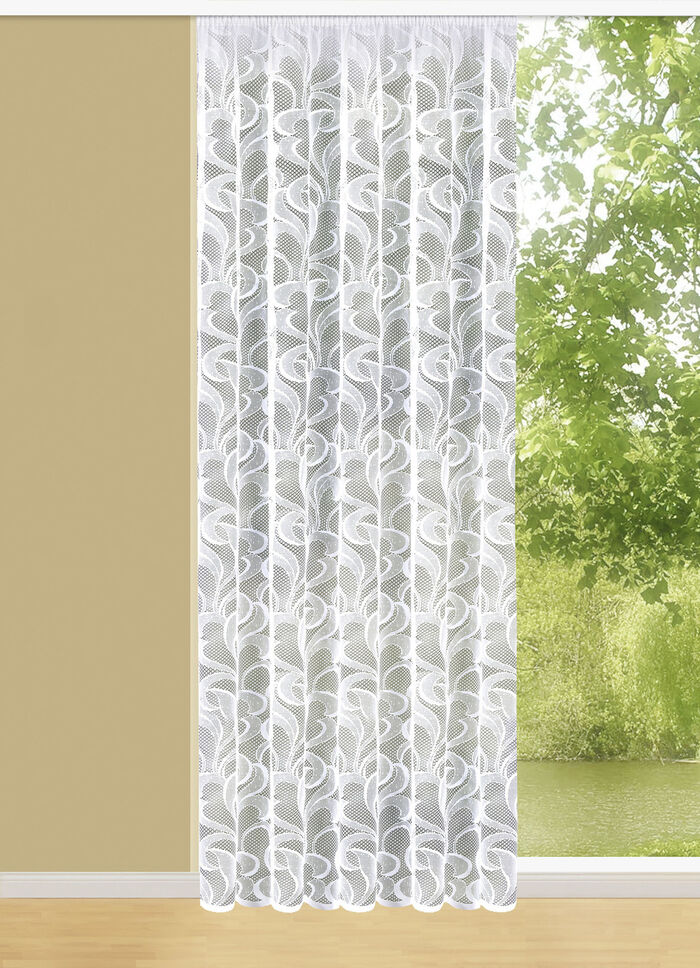 Langvorhang Ranken mit Automatikfaltenband 