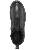 Libelle Bootie aus Nappaleder mit Zier-Reissverschluss SCHWARZ