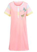 Zweierpack Nachthemden, Kurzarm mit Knopfleiste 