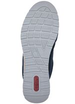 Rieker Slipper aus weichem Nubuk- und Textilmaterial DUNKELBLAU