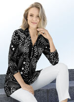 Shirt-Tunika mit farbbrillantem Druck 