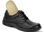 GINO GALANTE, klassische Herren-Schnürschuhe, mit herausnehmbarem Fussbett SCHWARZ