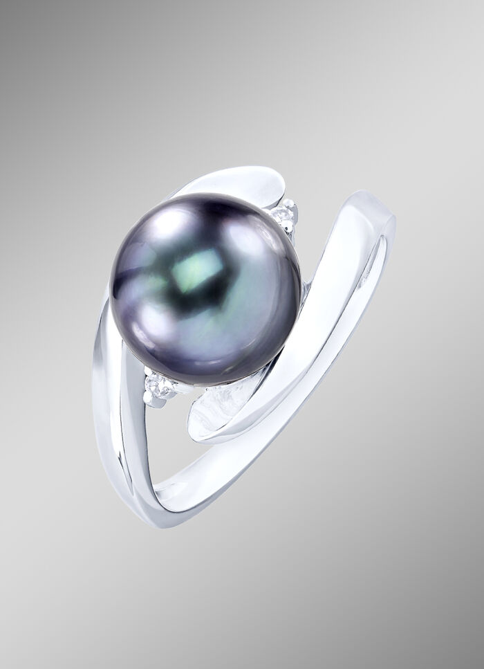 Damenring mit Tahiti-Zuchtperle 