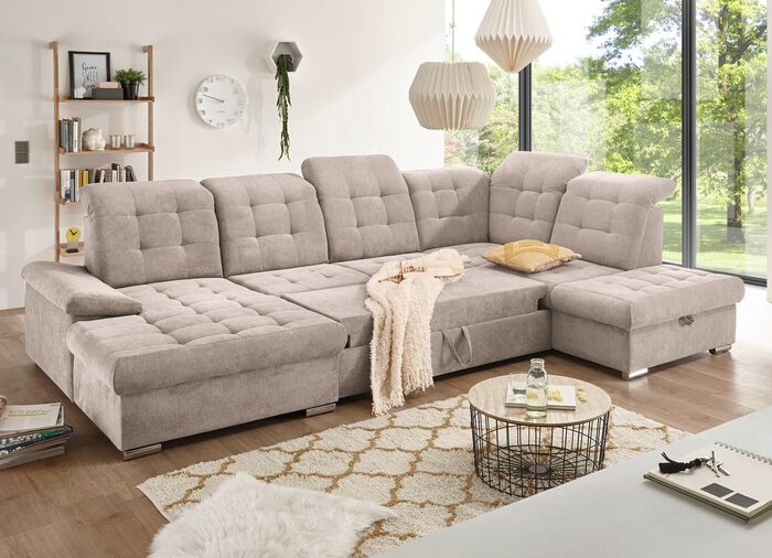 Wohnlandschaft mit Funktion und Bettkasten 