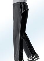 Freizeithose mit Zierpaspeln SCHWARZ