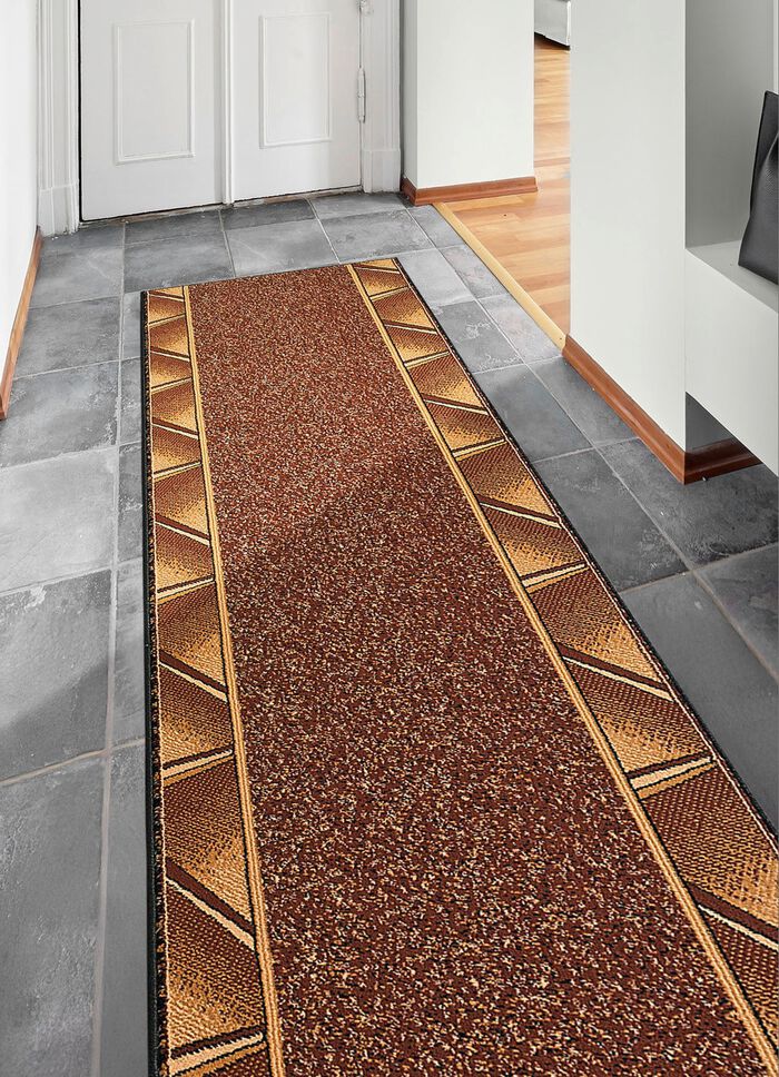 L&auml;ufer nach Wunschmass, f&uuml;r Fussbodenheizung geeignet BRAUN