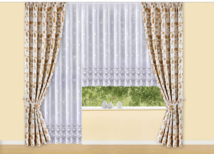 Hochwertiger Übervorhang mit Universalschienenband TERRA