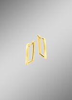 Moderne Klappcreolen in eckiger Form 