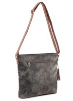 Tasche mit teilweise glitzernden Flechtdurchz&uuml;gen 