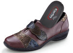 Slipper mit glänzender Prägung BORDEAUX