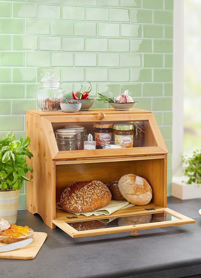 Backwaren-Theke f&uuml;r das Fr&uuml;hst&uuml;cksbuffet zu Hause 