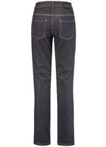 Magic-Jeans mit figurformendem Jeanssattel SCHWARZ