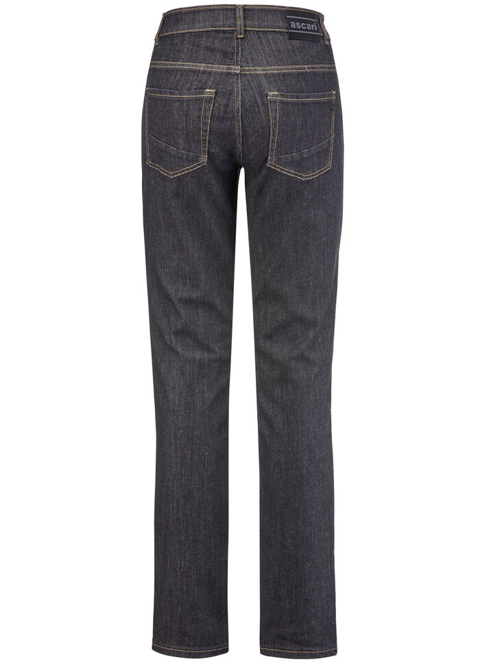Magic-Jeans mit figurformendem Jeanssattel SCHWARZ