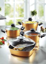 Stoneline &ndash; Topf-Set, 10-teilig: Eine Anschaffung f&uuml;rs Leben KUPFER